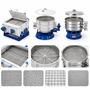 Industrial Vibrating Screen Sifter Machine Electric Rotary Vibro Sieve Powder Separator