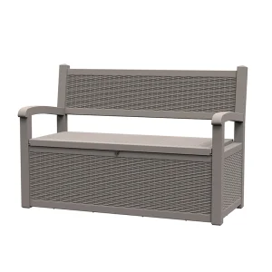 Garden Furniture Patio Outdoor Storage Bench With Cushion