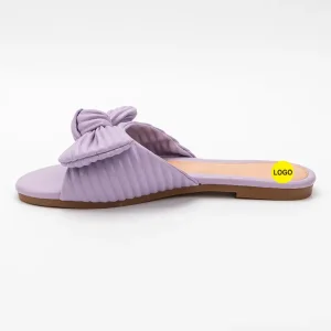 Wholesale Elegant Custom Women's Flat with Bow Manufacturers, Manufacturer