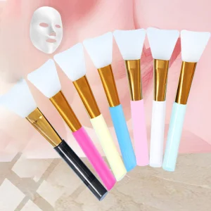 Zonyin 7 Color Soft Head Silicone Facial Mask Brush Set Single Head Beauty Brush Film Adjustment Stick Silicone Makeup Brush Set