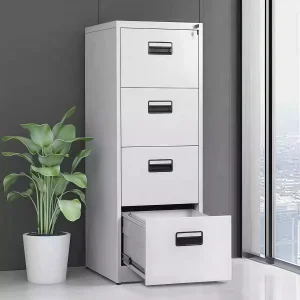 Customized 4 Drawer Furniture Steel Filing Vertical 4 Drawer Metal Storage Drawer Steel Hanging Labor with Drawer Card Box Hanging Labor Two Bucket Card Cabinet