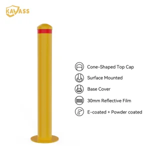 ODM KAVASS Carbon Steel Surface Mount Bollard