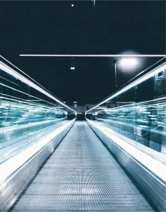 China Black Stainless Steel Moving Walkway for Airport