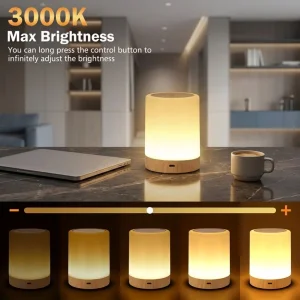 Colorful ABS Rechargeable Dimmable LED Night Light