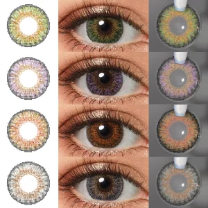 Free Shipping Freshgo 3 Tone Lenses Eye Contact 14.50mm Yearly Natural Color Eye Lens Lentes De Contacto