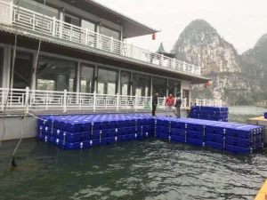 HDPE Plastic Platform for Floating House with WPC Decking