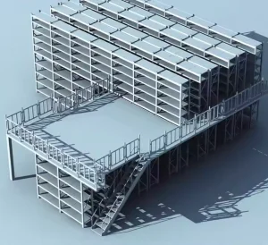 Heavy-Duty Multi-Level Mezzanine Rack Platform Steel Structure Storage Rack Factory-Directed Sale OEM Metal Structure for