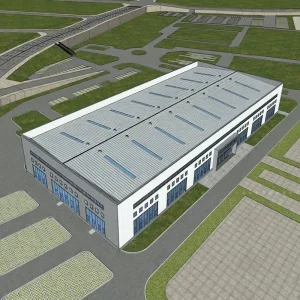 Edificio Modular Industrial Estructura Espacial