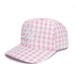 New Design Cotton Custom 3D Embroidered Logo Plaid Ideal For Summer Outings Casual Fashion Unstructured Women's Dad Hats Caps