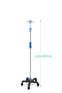 MRI Portable IV Pole Stand Mobile Stainless Steel Infusion Stand