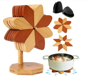 Wooden Tree Trivet Set