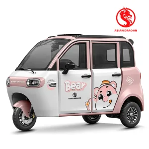 Wholesale ASIAN DRAGON Pink-White Bear Cartoon E-Trike