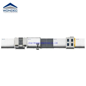 CNC Automatic Insulated Glass Production Line CE Vertical Insulating Glass Processing Machinery Online Gas Filling &amp; Flat Panel Press