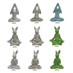 Cute Yoga Rabbit Garden Decoration
