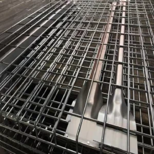 Alirack High Strength Galvanized Steel Wire Mesh Decking Standard Waterfall Edge 2000kg Capacity 50x50mm Mesh for Warehouse