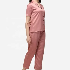 Satin Embroidered Nightwear