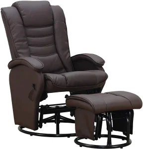 Glider Rocker Chair with Ottoman