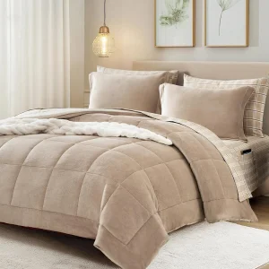 Plush Flannel Velvet Comforter Set
