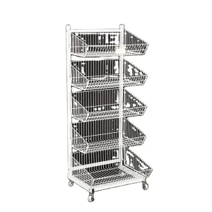 Fashion New Snack Fries Supermarket Stand Single-sided Vigivo Layer Metal Mesh Structure Display Shelf