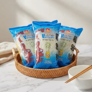 Longkou Halal Instant Vermicelli Sohon Sotanghon in Coarse Cereal Bag Soya Bean Based Healthy Snack