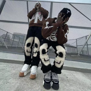 Streetwear Mens Cotton Trousers Sweatpants