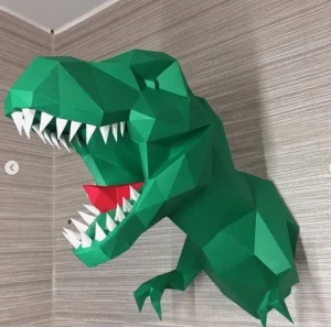 Origami Paper Kit DIY Dinosaur Print
