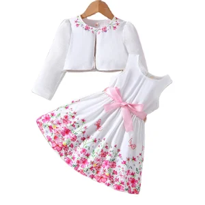Floral Dress Coat Set