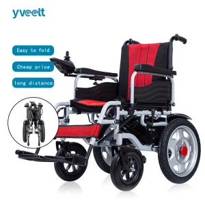 Yveelt Cheap Price Remote Control Foldable Power Wheel Chair Portable Folding Electric Wheelchair Silla De Rueda for Handicapped