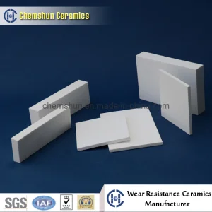 Hot Resistant 92% 95% Alumina Ceramic Wear Plate Lined Hopper for Cement