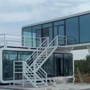 Casa de manzana de alta calidad, diseño moderno, casas prefabricadas modulares, sala de estar, pod de jardín, casas contenedor