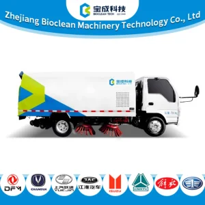 4X2 7.3T dongfeng outdoor vacuum baggerroad electric city road street sweeper truck