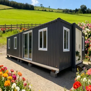 Eco Friendly Folded Fast-Packing Container Mobile Houses with Marble Countertop