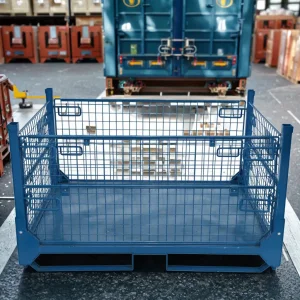Security Cage Stillage Collapsible Structure Directly Stacking Goods Mesh Stillage Storage Cage