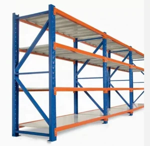 China Factory Adjustable Light-Duty Steel Storage Rack Shelf Heavy-Duty Metal Warehouse Garage Shelves Stacking Racking Shelving