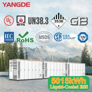 Liquid-Cooled LiFePO4 5015kwh Grid-Tied Energy Storage System for Utility Grid with UL