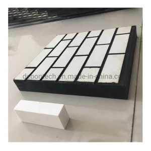 Steel Backing Plate Composite Rubber Ceramic Wear Resistant Liner