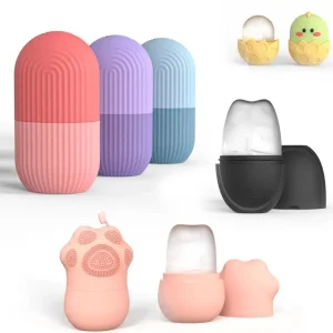 Beauty Facial Silicone Ice Rollers Puffiness Relief Massage Skin Care Tools