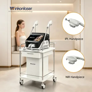 2000W Dpl Nir 2-in-1 Sistema com Filtros de Cristal de Gemas Dispositivo Profissional de Rejuvenescimento da Pele e Remoção de Pelos para Clínica