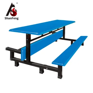 Hot Sale Durable FRP Contemporary Commercial Dining Table with Long Bench for School Restaurant Outdoor Farmhouse &amp; Park Use