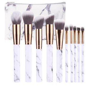 Conjunto de Pincéis de Maquiagem Multifuncional Profissional para Rosto, Lábios e Olhos