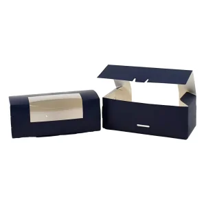 Navy Blue Art Paper Cake Box