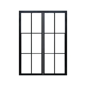 Interior Slim Series Narrow Frame French Double Steel Window