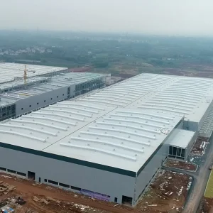 Edifício Modular Resistente ao Vento de Tamanho Personalizado para Fábrica Industrial Armazém em Estoque