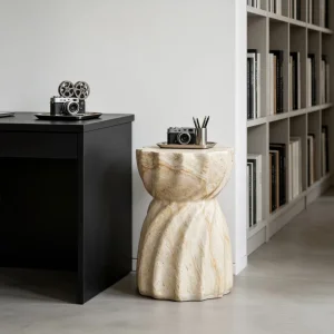 Modern Twisted Accent Table