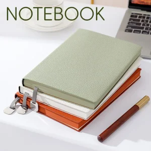 Soft Lychee Leather Texture A5 Notebook