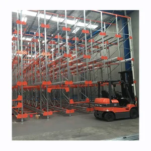 High Density Storage Four-way Radio Shuttle River-Type Pallet Racking Warehouse Racks Semi-automatic Racking System