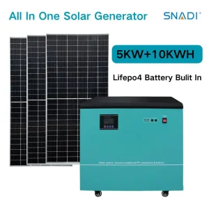 Sistema de Almacenamiento de Energía Solar Portátil Completo 5kw 10kwh