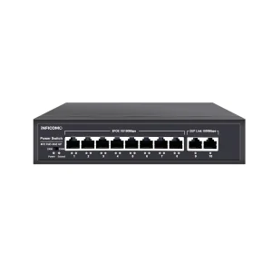 Factory Supply 8 Port POE Network Switch 10/100/1000Mbps Fast Smart VLAN RJ45 LAN Switch