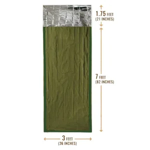 Reflective Emergency Sleeping Bag for Camping, Hiking, and Outdoor Survival