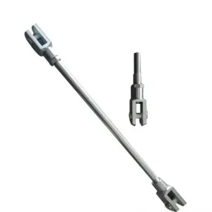 Auto Clutch Clevis Connector DIN71752 ISO8140, Ningbo Factory Precision Machined Rod End Fork Heavy - Duty Clevis Fork for Car Transmission Systems